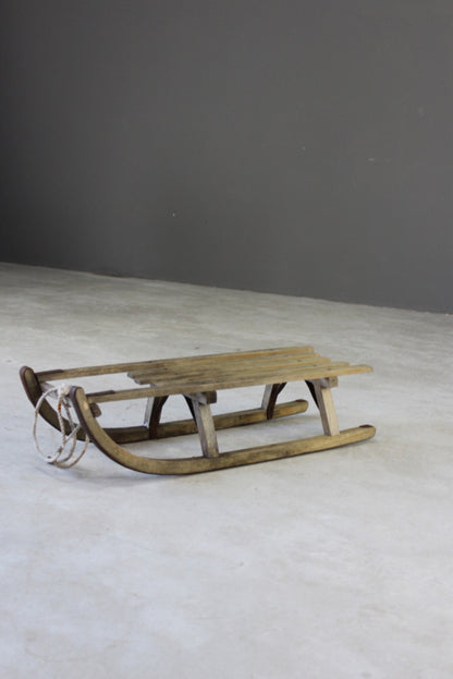 Vintage Wooden Sleigh - Kernow Furniture