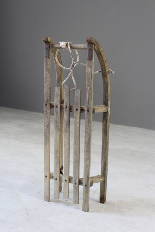 Vintage Wooden Sleigh - Kernow Furniture