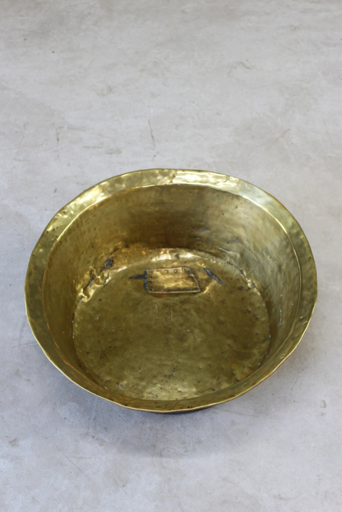 Antique Brass Basin Bowl - Kernow Furniture