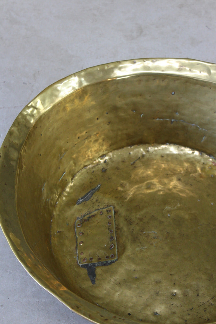 Antique Brass Basin Bowl - Kernow Furniture