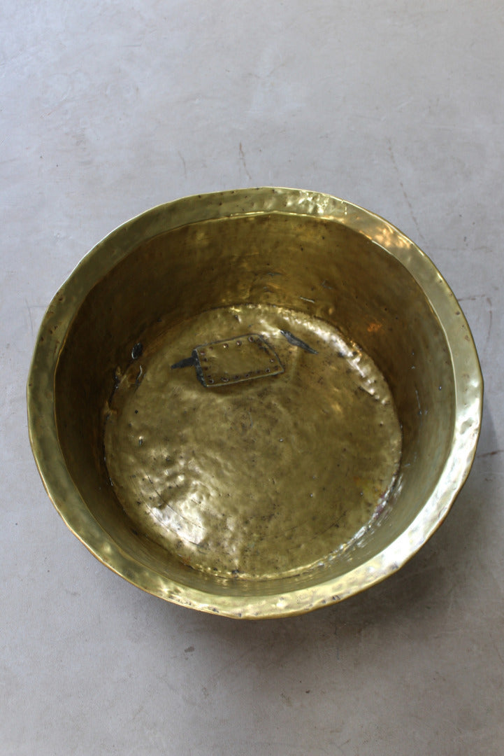 Antique Brass Basin Bowl - Kernow Furniture