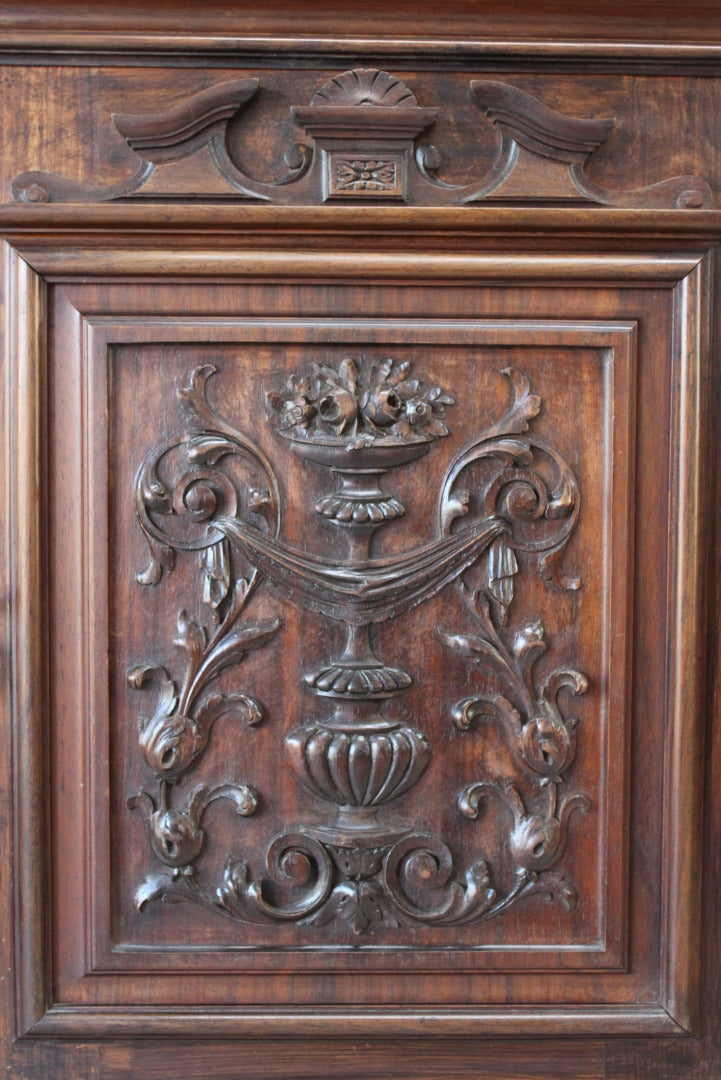 Carved Mahogany Corner Cupboard - Kernow Furniture