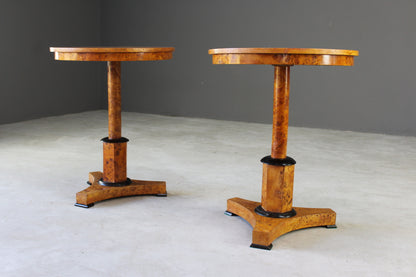 Pair Antique Biedermeier Tables - Kernow Furniture