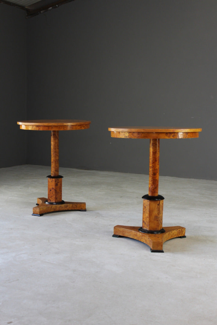 Pair Antique Biedermeier Tables - Kernow Furniture