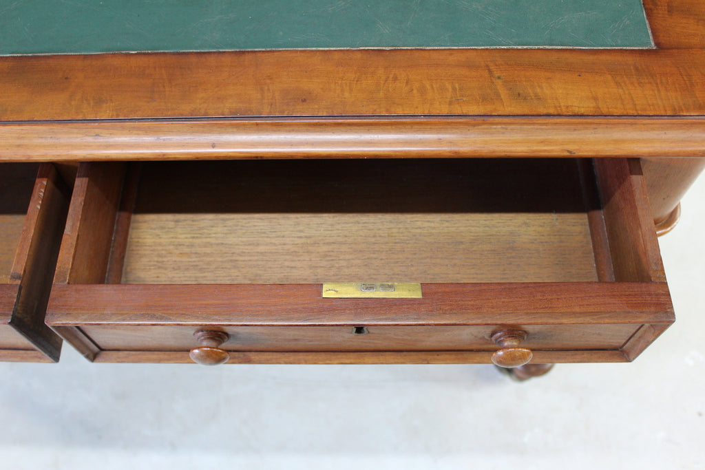 Antique Victorian Mahogany Writing Desk - Kernow Furniture
