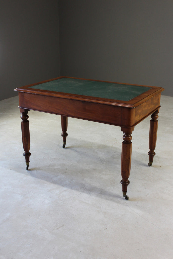 Antique Victorian Mahogany Writing Desk - Kernow Furniture