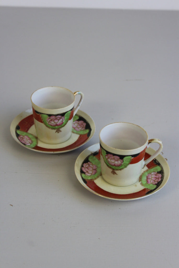 Pair Vintage Coffee Cups - Kernow Furniture