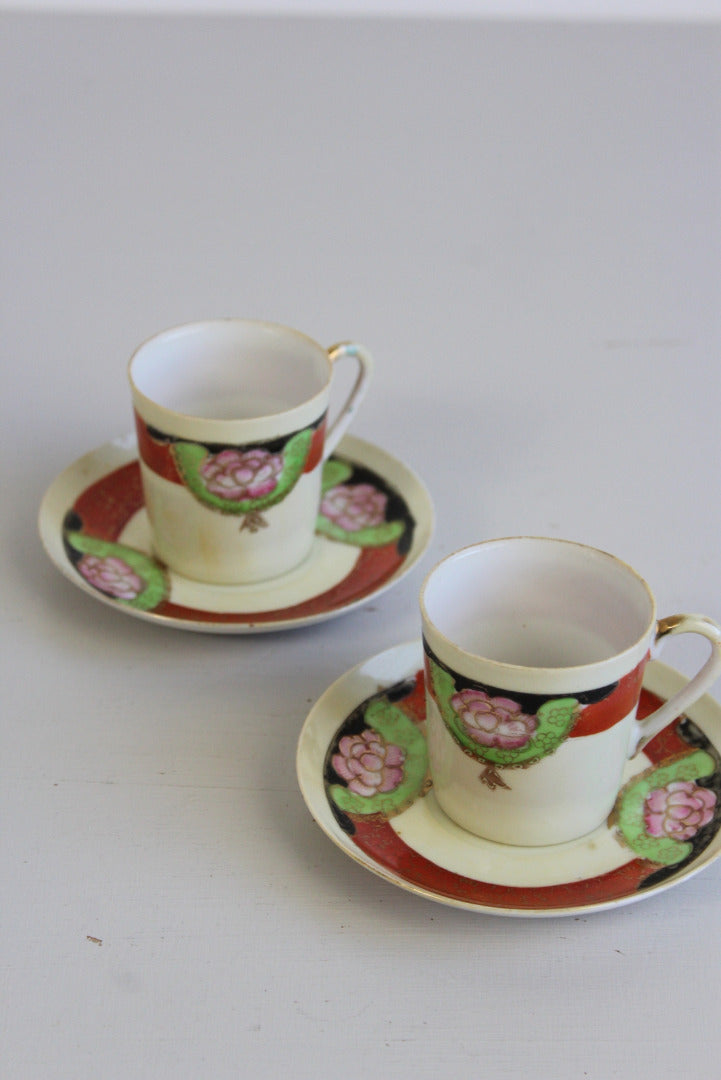 Pair Vintage Coffee Cups - Kernow Furniture