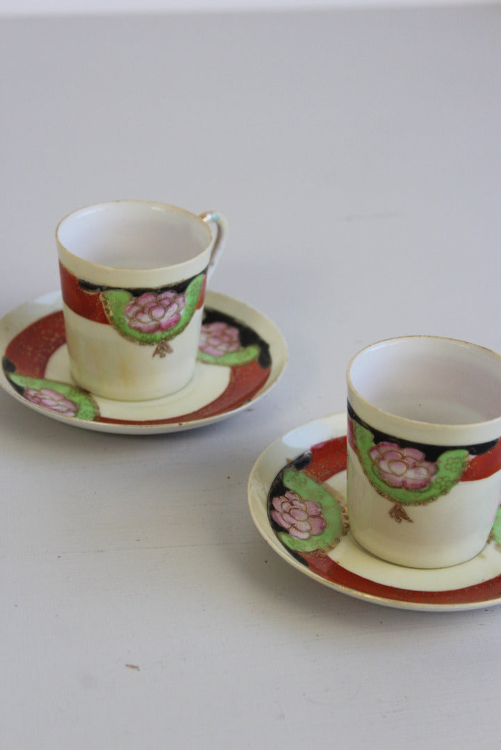 Pair Vintage Coffee Cups - Kernow Furniture