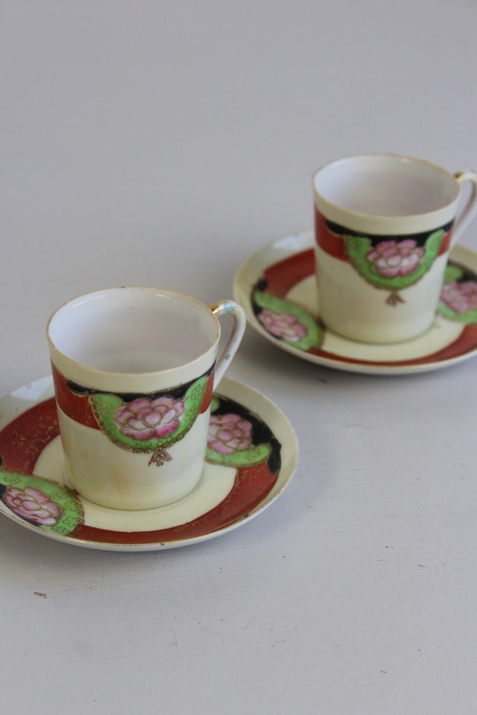 Pair Vintage Coffee Cups - Kernow Furniture