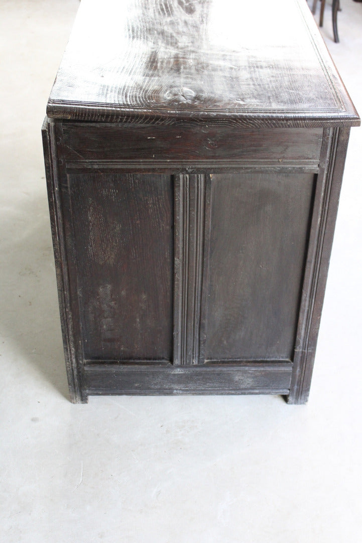 Antique Carved Oak Coffer - Kernow Furniture