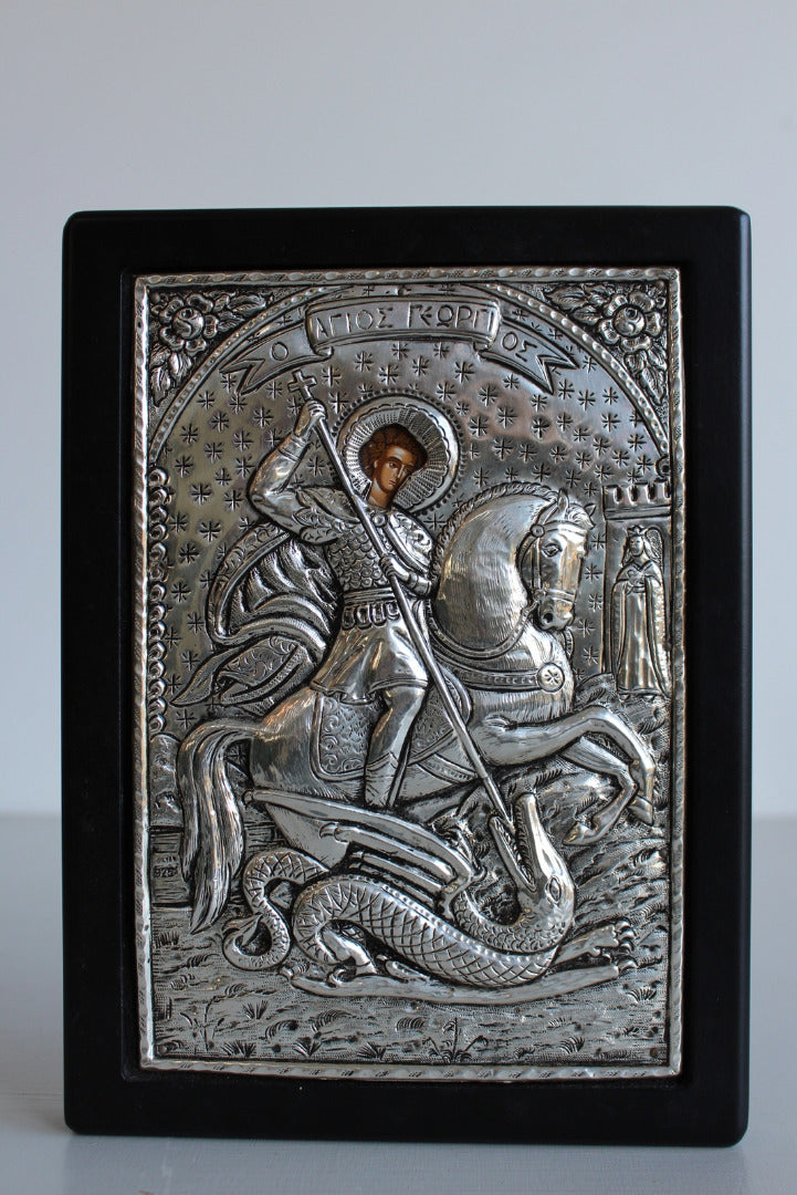 Silver Greek Orthodox Icon - Kernow Furniture