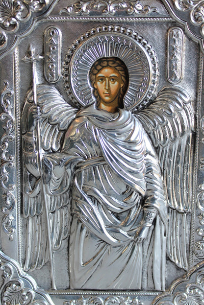 Silver Greek Orthodox Icon - Kernow Furniture