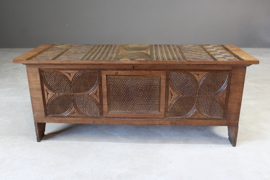 African Tribal Carved Chest - Kernow Furniture