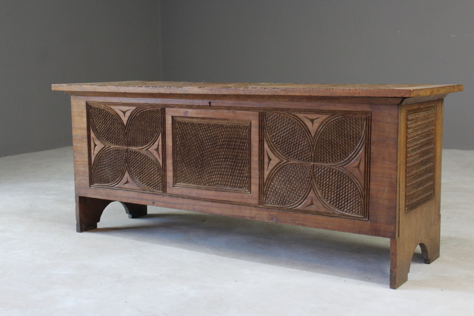 African Tribal Carved Chest - Kernow Furniture