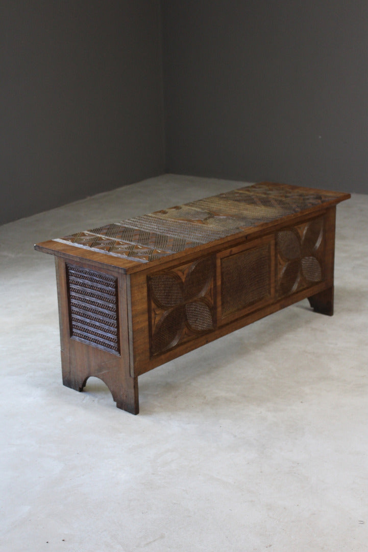 African Tribal Carved Chest - Kernow Furniture