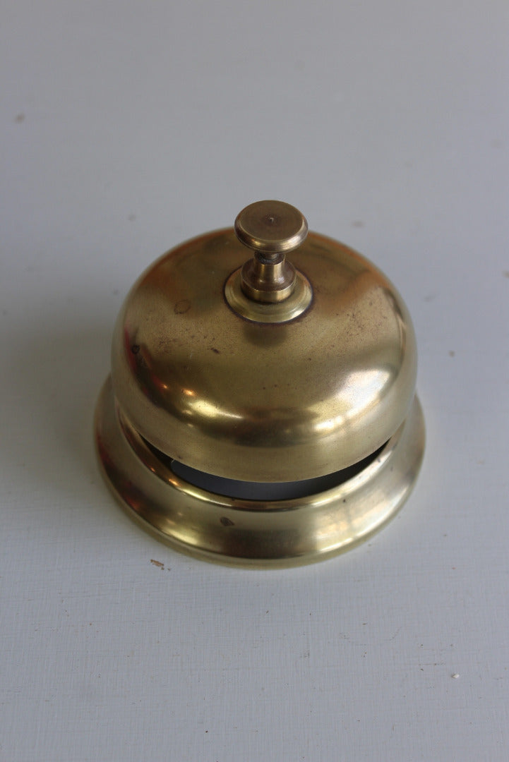 Vintage Brass Counter Bell - Kernow Furniture