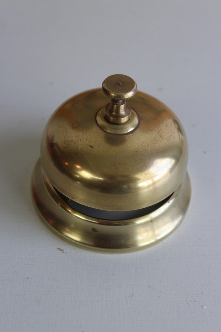 Vintage Brass Counter Bell - Kernow Furniture