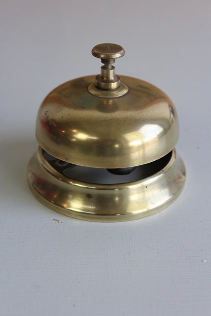 Vintage Brass Counter Bell - Kernow Furniture