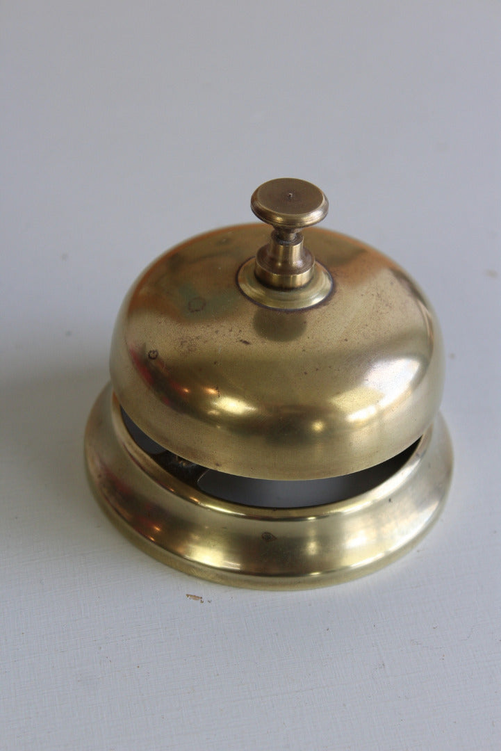 Vintage Brass Counter Bell - Kernow Furniture