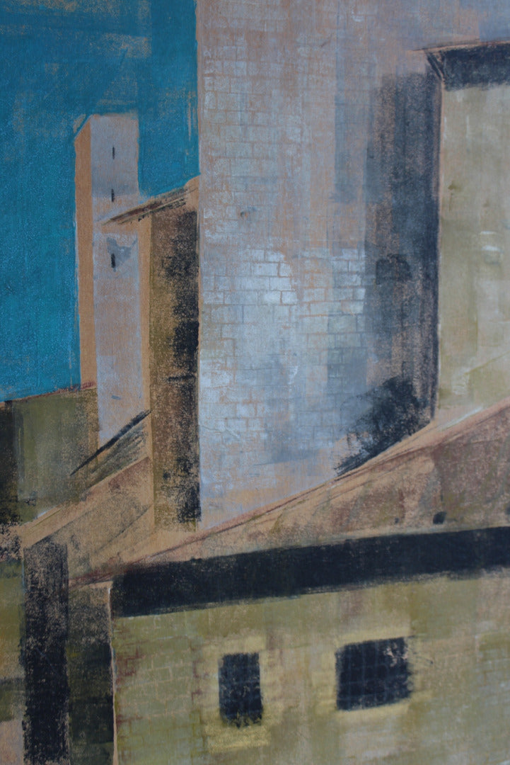 Abstract Townscape Painting - Kernow Furniture