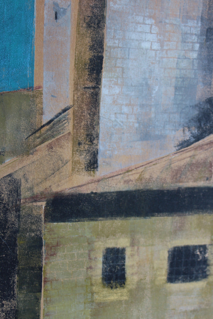 Abstract Townscape Painting - Kernow Furniture