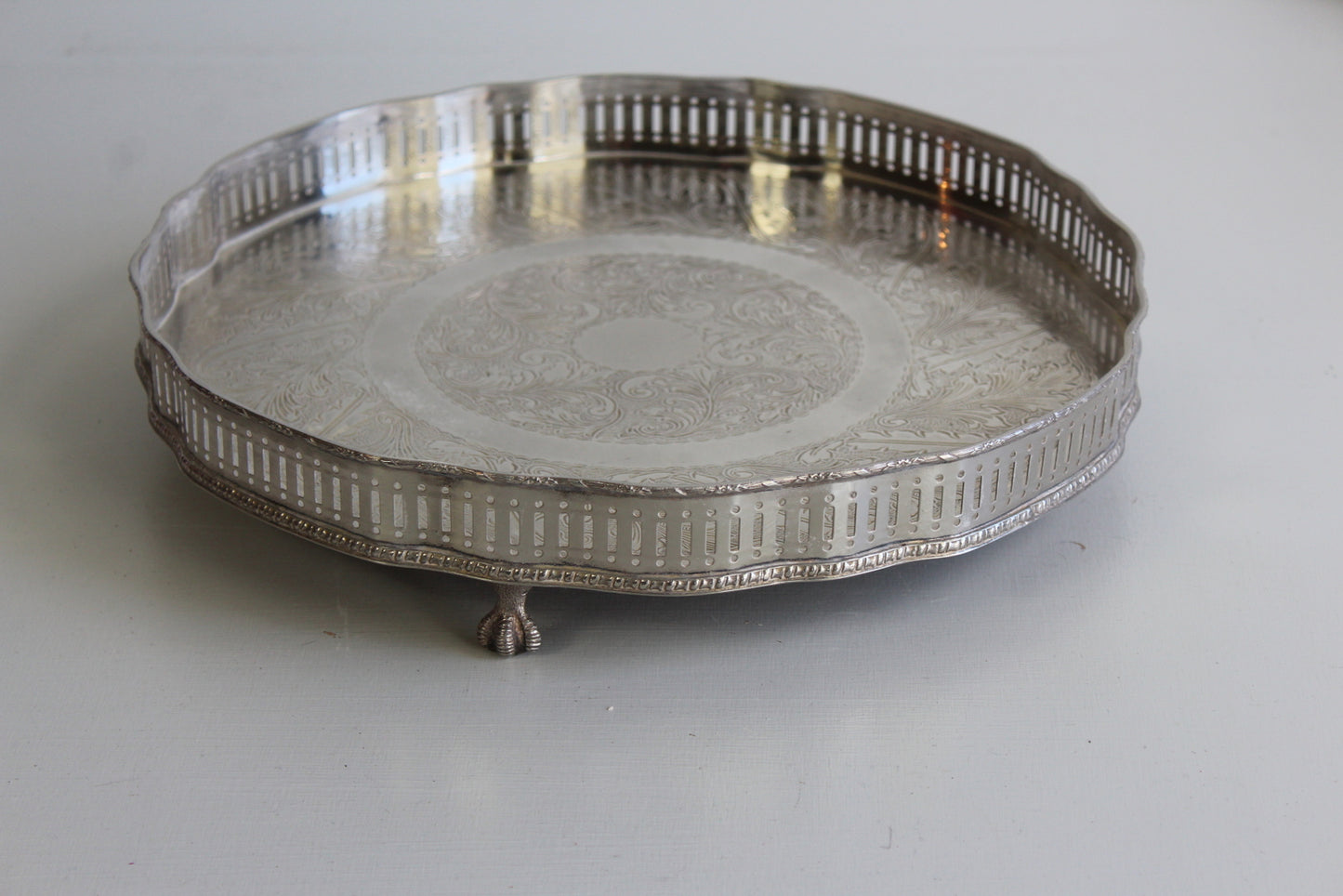 Silver Plated Drinks Tray - Kernow Furniture