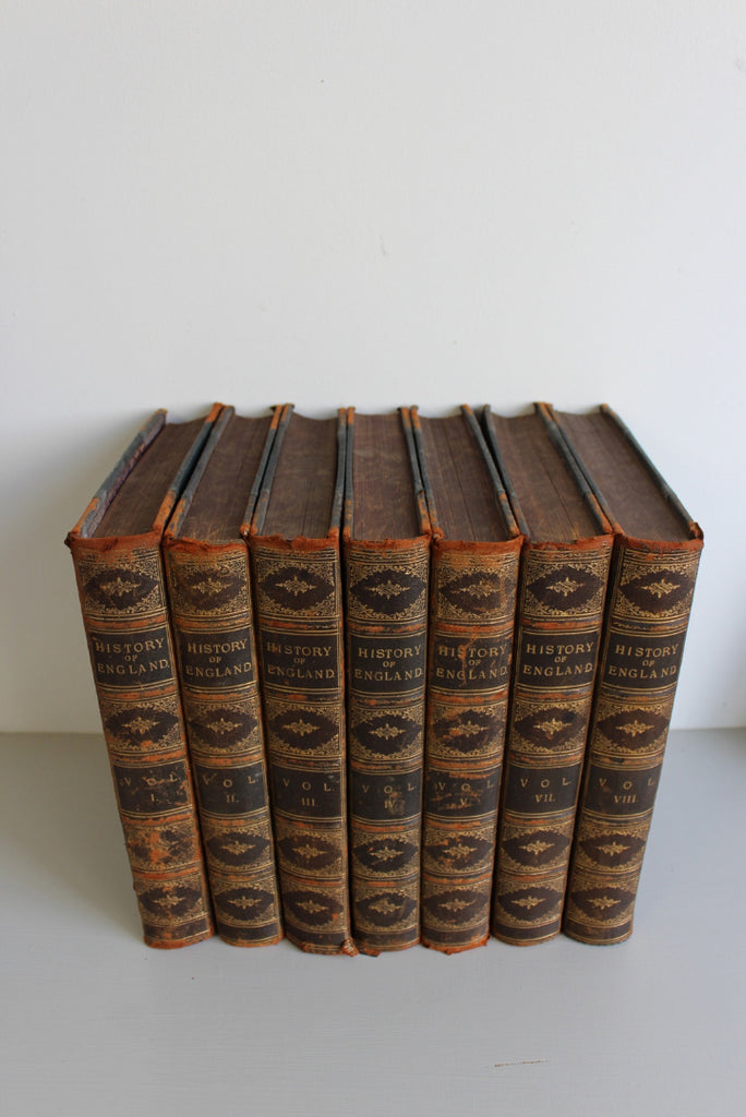 Cassells History of England Leather Bound Books - Kernow Furniture