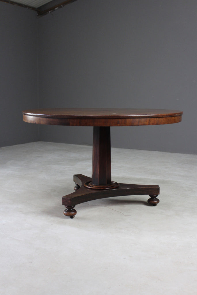 Antique Mahogany Tilt Top Dining Table - Kernow Furniture