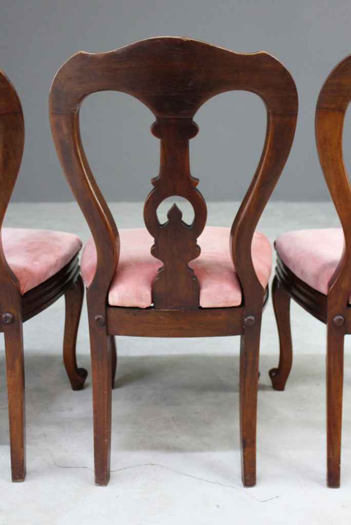 4 Victorian Mahogany Dining Chairs - Kernow Furniture