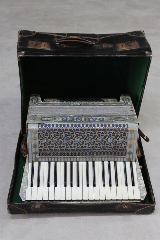 Vintage Rauner German Accordian & Case - Kernow Furniture