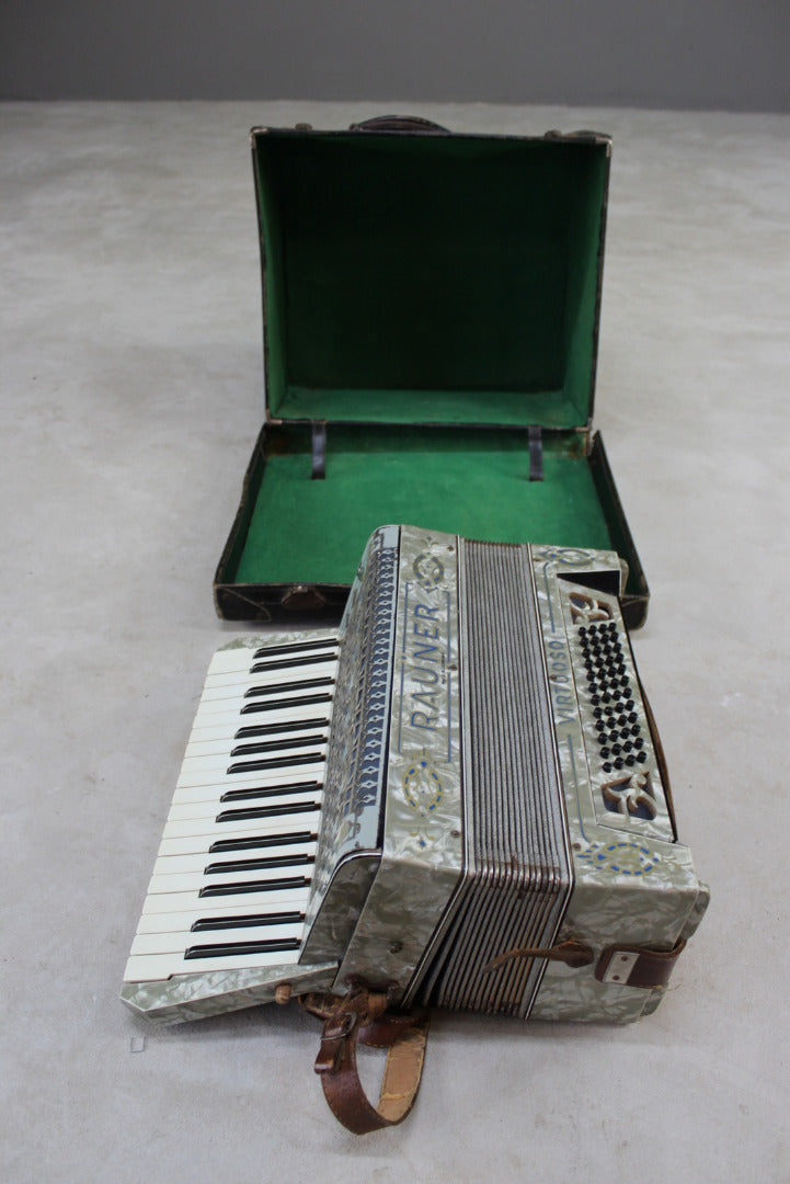 Vintage Rauner German Accordian & Case - Kernow Furniture