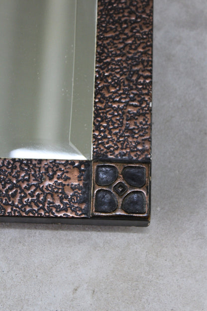 Coppered Frame Wall Mirror - Kernow Furniture