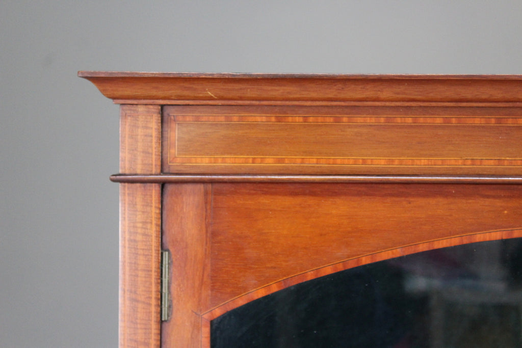 Edwardian Glazed Mahogany Cabinet - Kernow Furniture