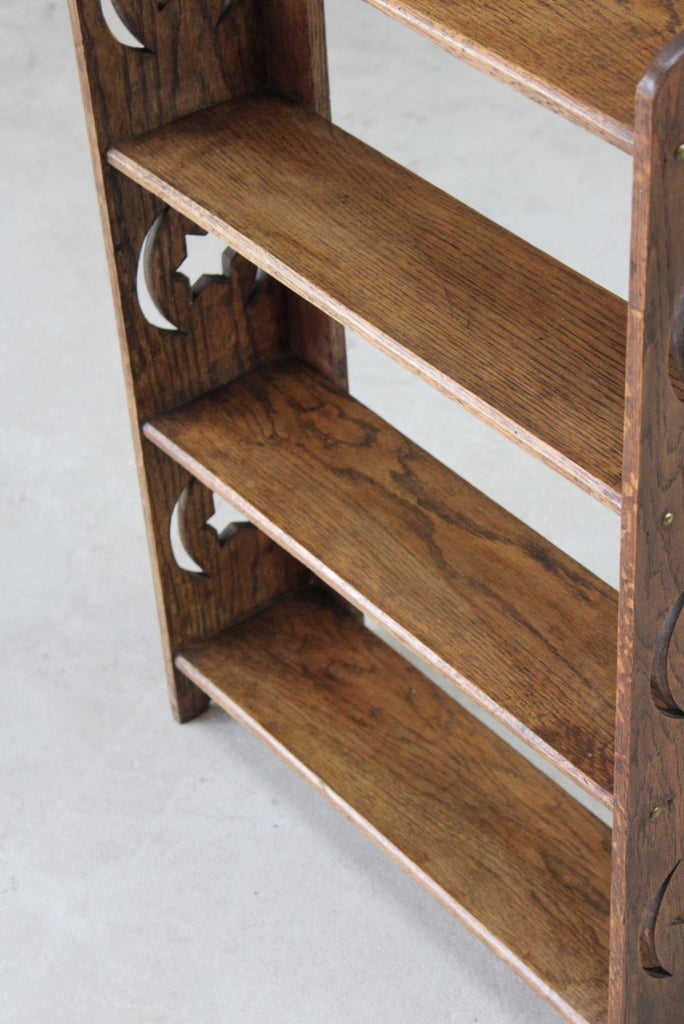 Small Arts & Crafts Oak Freestanding / Wall Shelves - Kernow Furniture