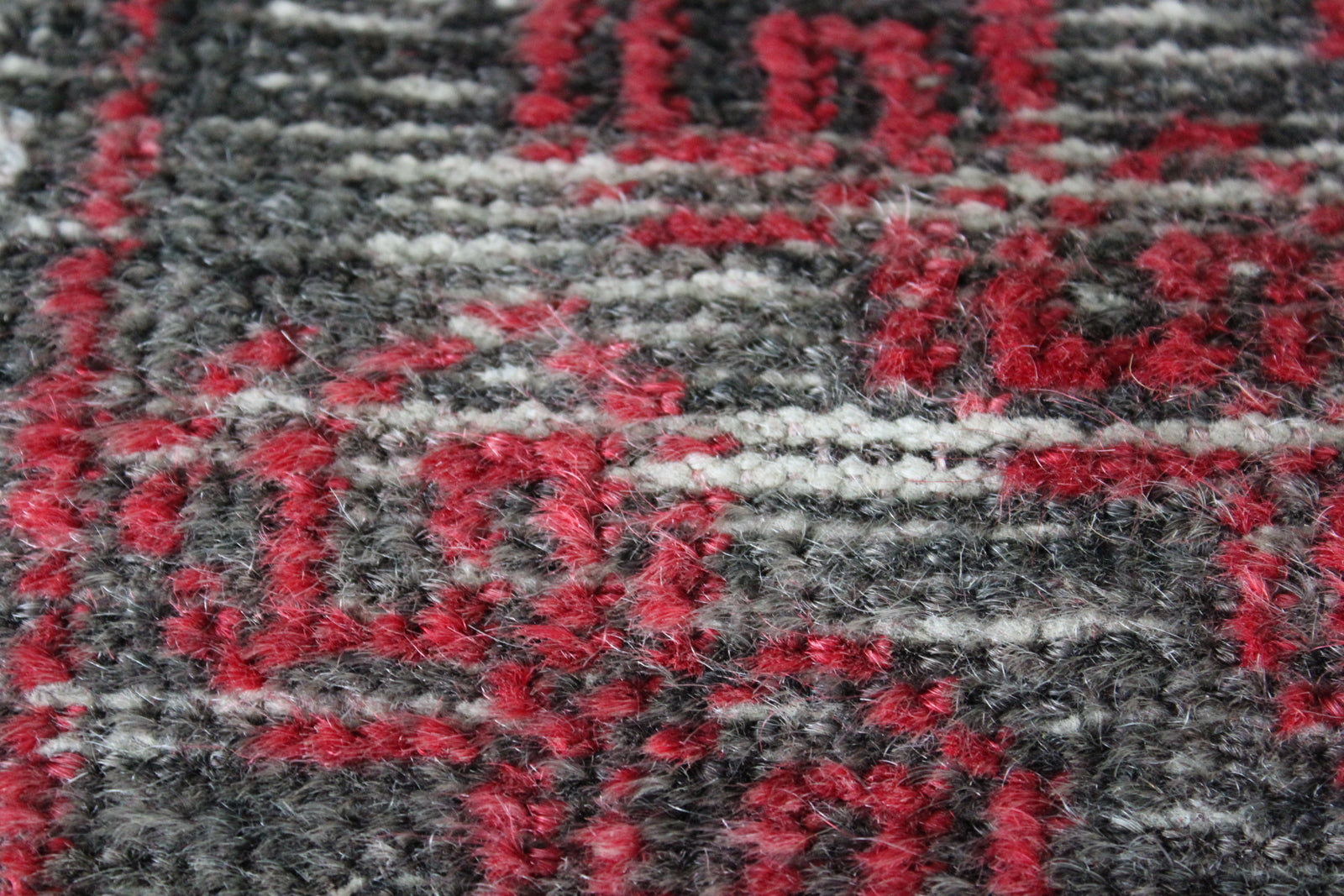 Vintage Worn Red Afghan Wool Rug - Kernow Furniture