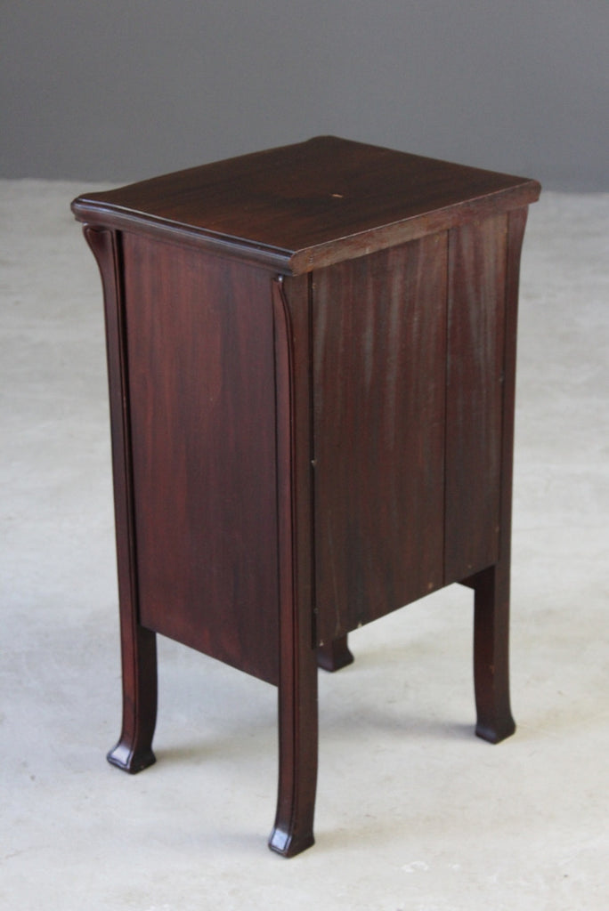 Art Nouveau Mahogany Bedside Cabinet - Kernow Furniture