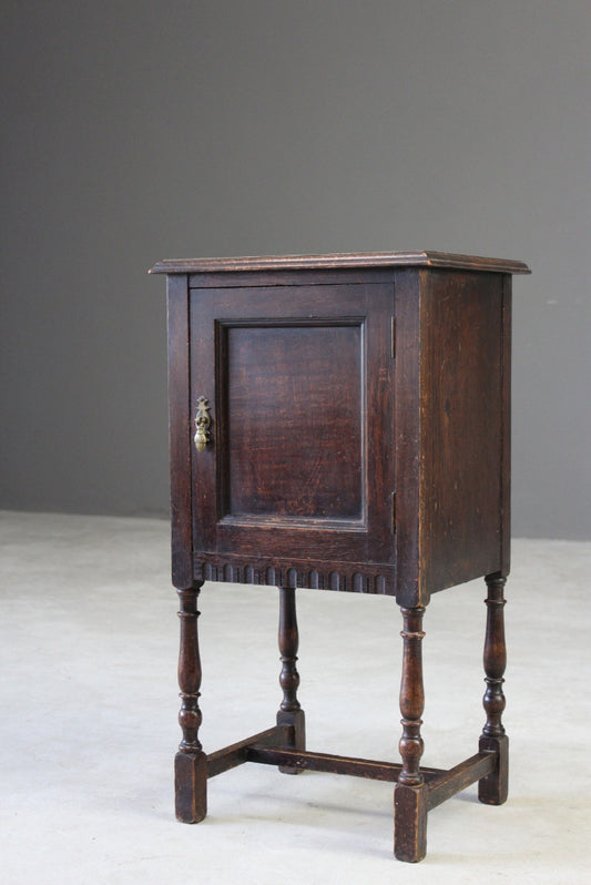 Waring & Gillows Oak Bedside Cabinet - Kernow Furniture