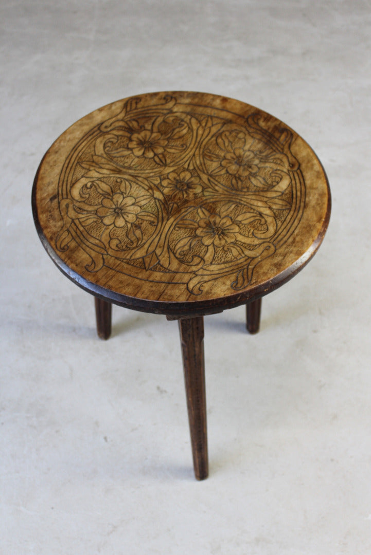 Round Poker Work Side Table - Kernow Furniture