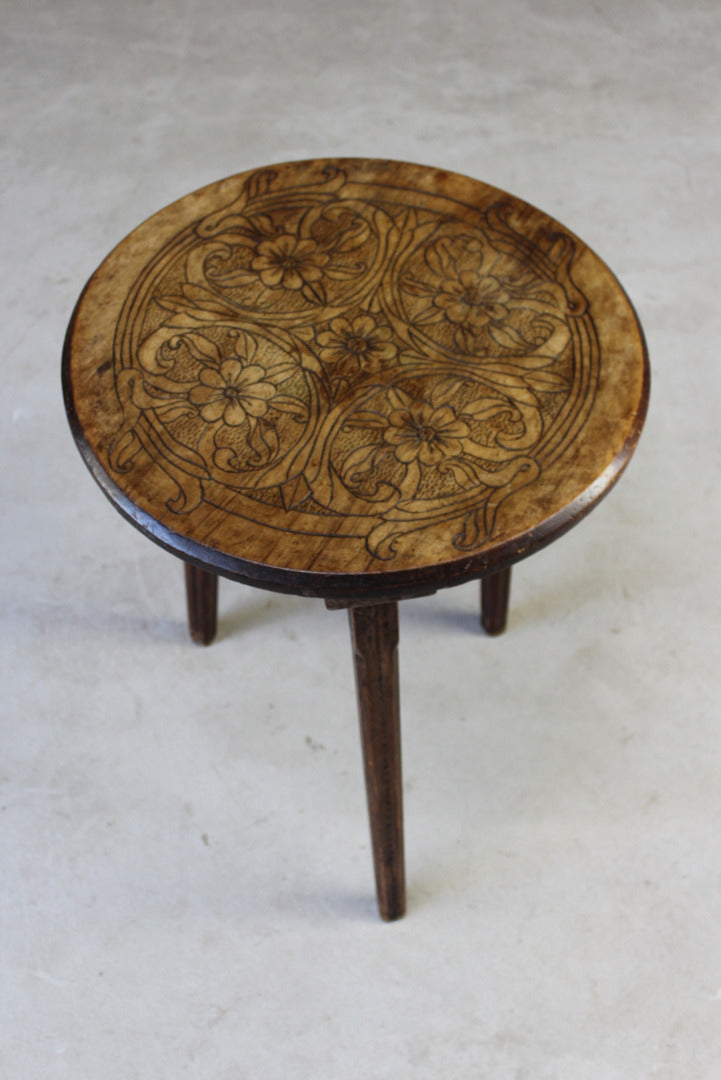 Round Poker Work Side Table - Kernow Furniture