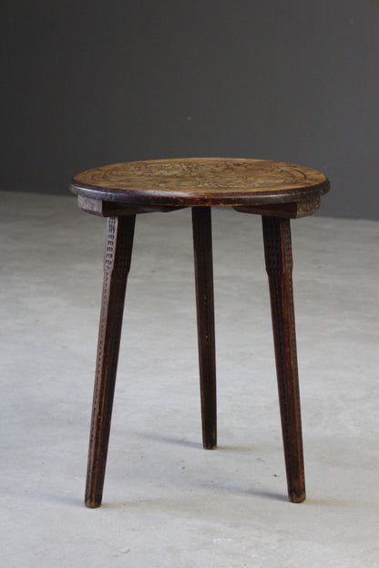 Round Poker Work Side Table - Kernow Furniture