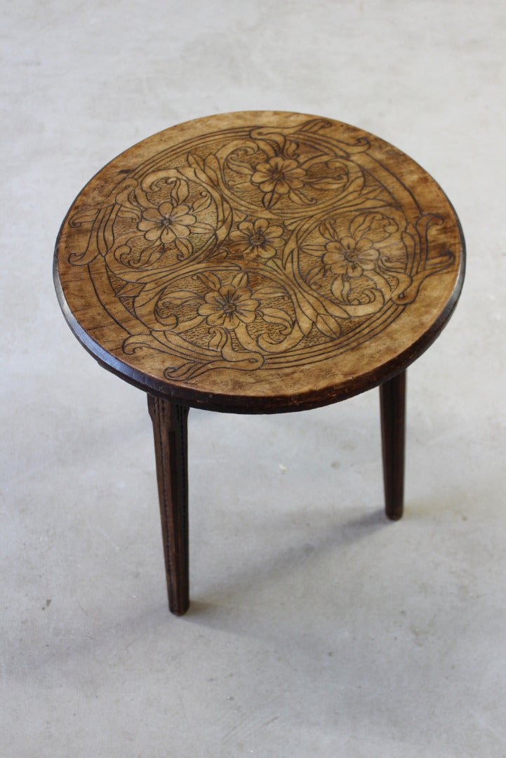 Round Poker Work Side Table - Kernow Furniture