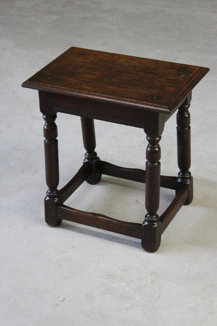 Jacobean Style Joint Stool - Kernow Furniture