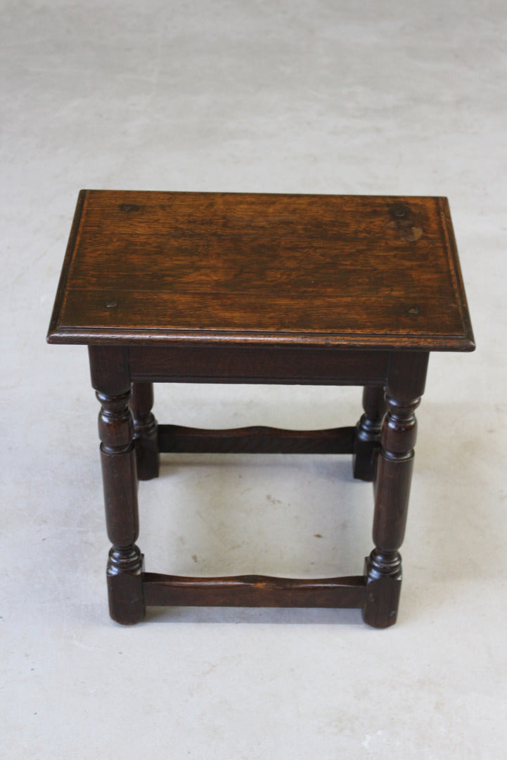 Jacobean Style Joint Stool - Kernow Furniture