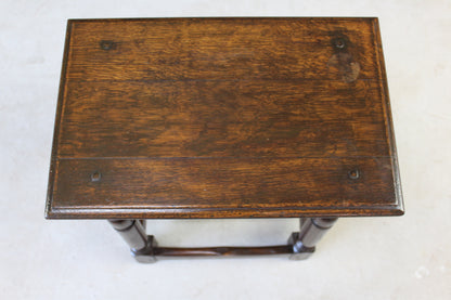 Jacobean Style Joint Stool - Kernow Furniture