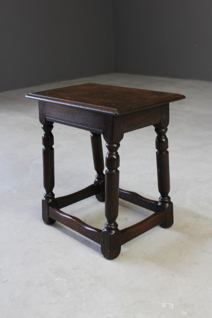 Jacobean Style Joint Stool - Kernow Furniture