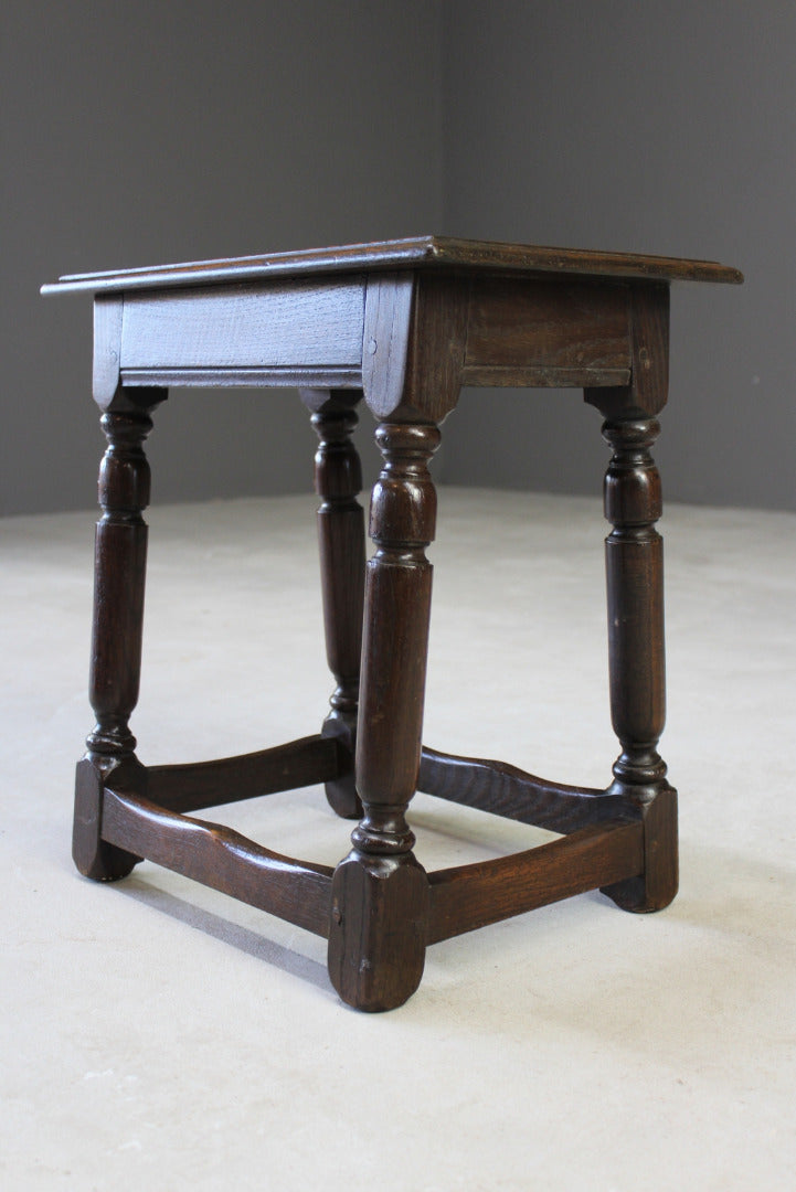 Jacobean Style Joint Stool - Kernow Furniture