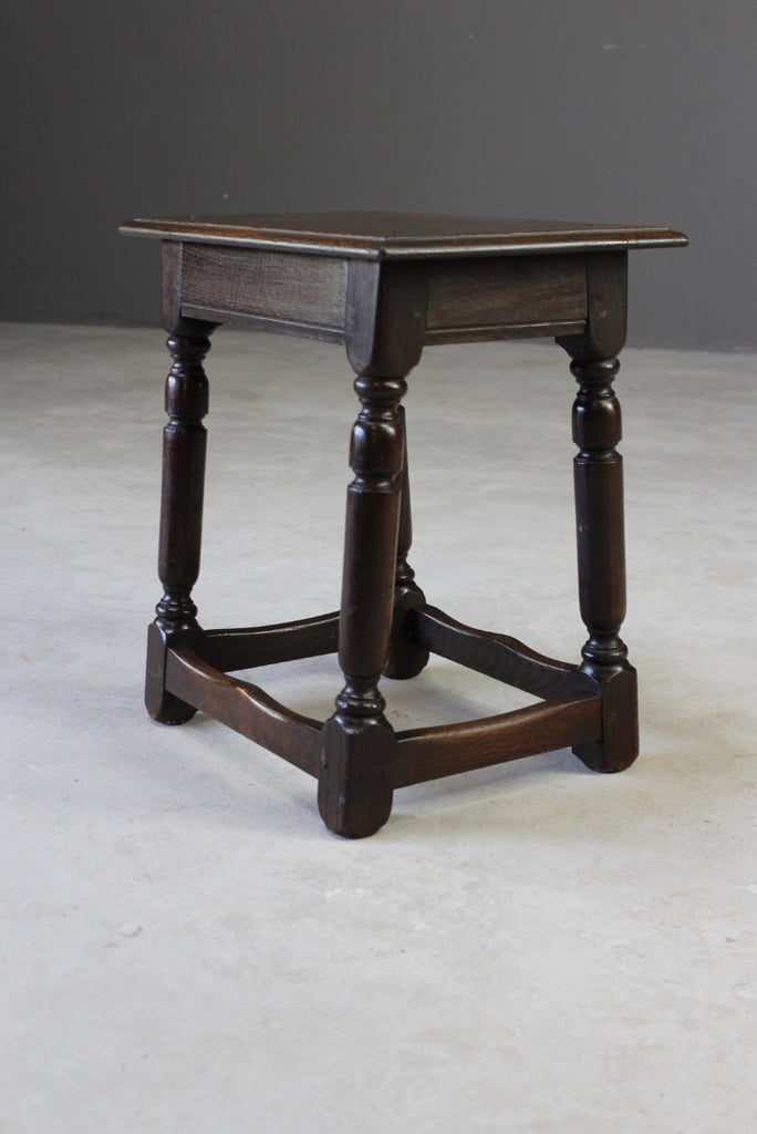 Jacobean Style Joint Stool - Kernow Furniture
