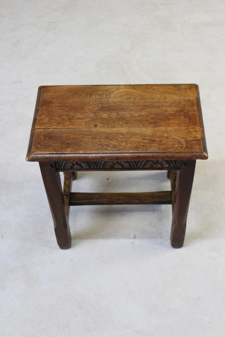 Oak & Beech Joint Stool - Kernow Furniture