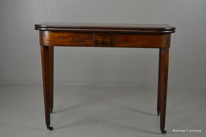 Regency Mahogany Tea Table - Kernow Furniture